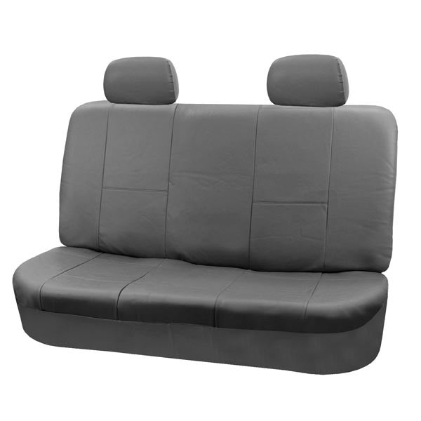 PU Leather Rear Seat Covers Gray