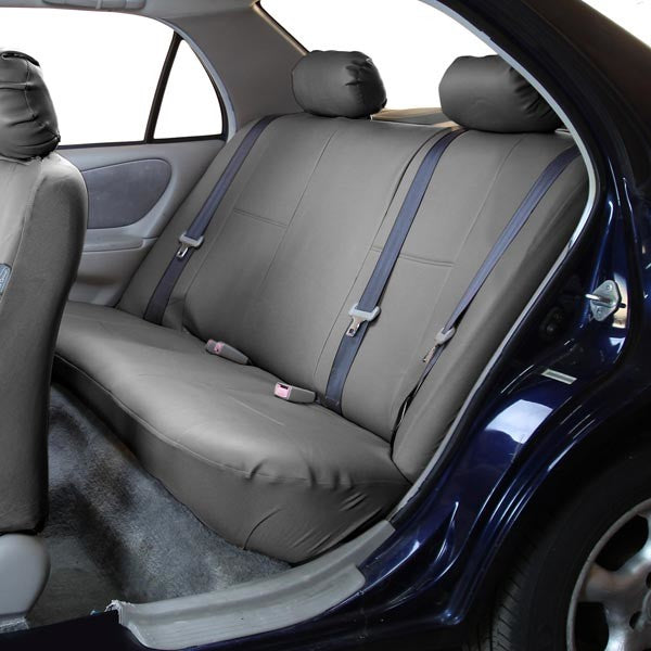 PU Leather Rear Seat Covers Gray