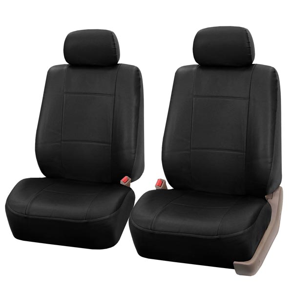 PU Leather Seat Covers - Full Set Black