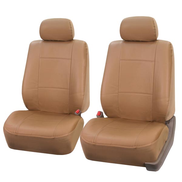 PU Leather Seat Covers - Full Set Tan