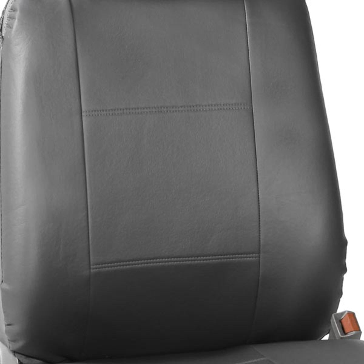 Premium PU Leather Seat Covers - Front Set Gray