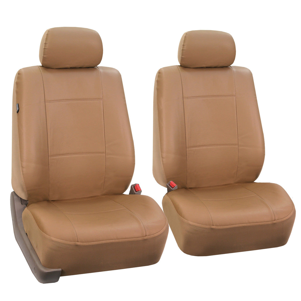 Premium PU Leather Seat Covers - Full Set Tan