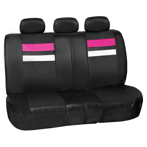Varsity Spirit PU Leather Seat Covers - Rear Pink
