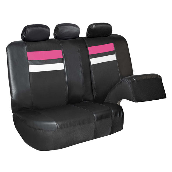Varsity Spirit PU Leather Seat Covers - Rear Pink