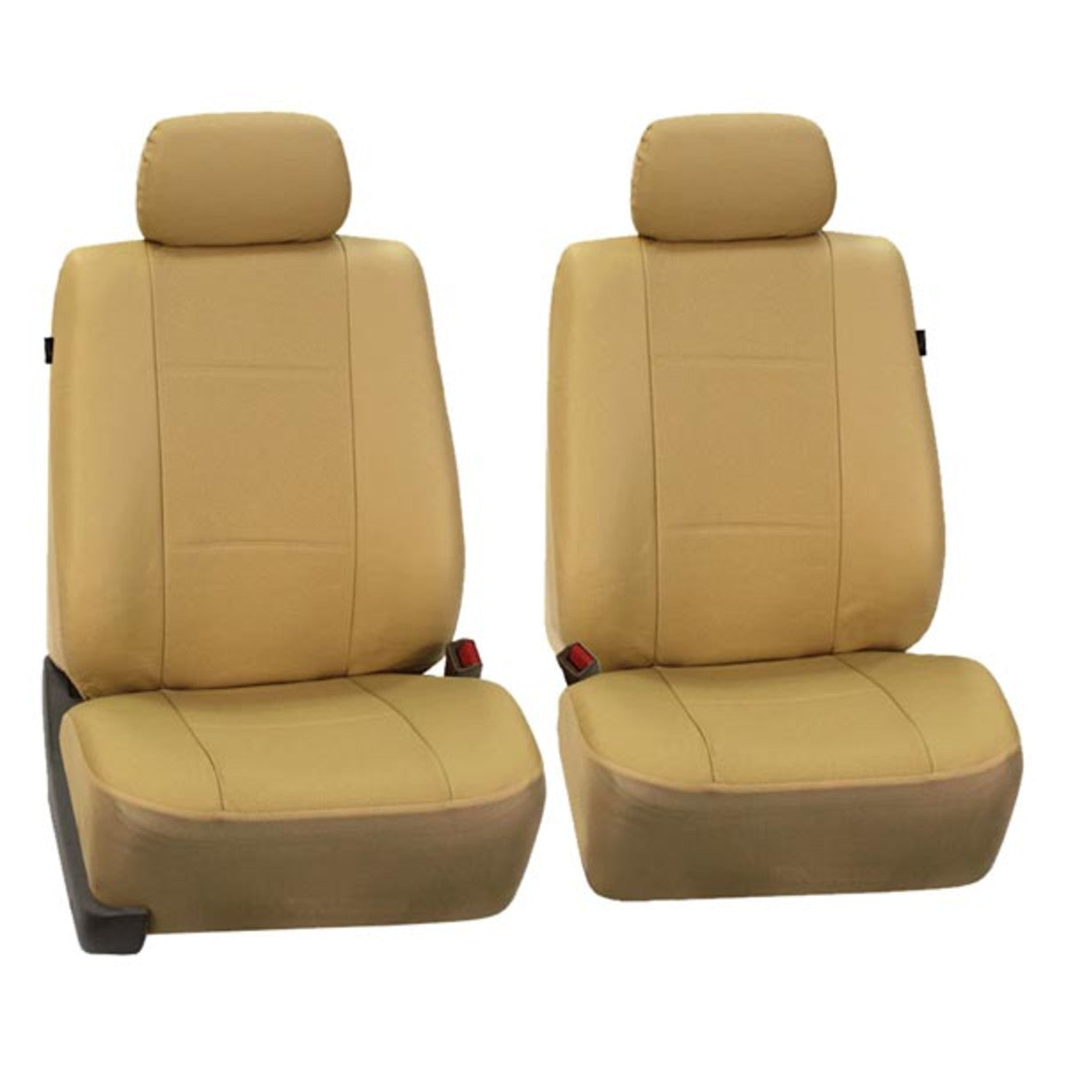 Deluxe Leatherette Seat Covers - Front Set Beige