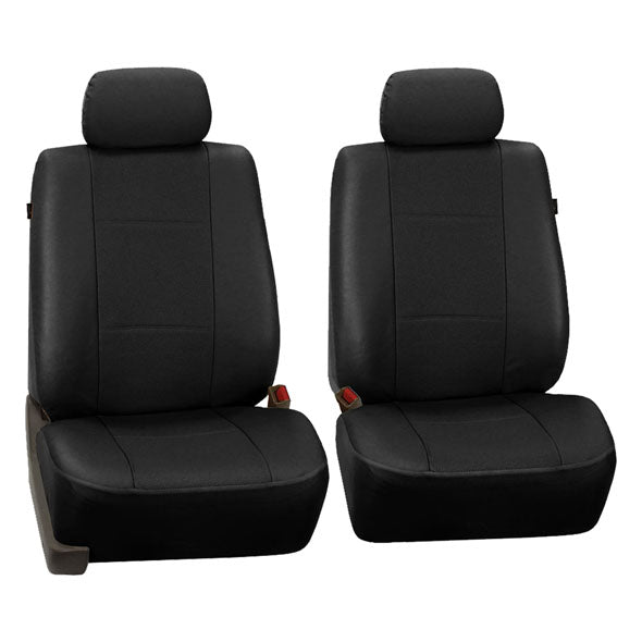 Deluxe Leatherette 3 Row Seat Covers Black