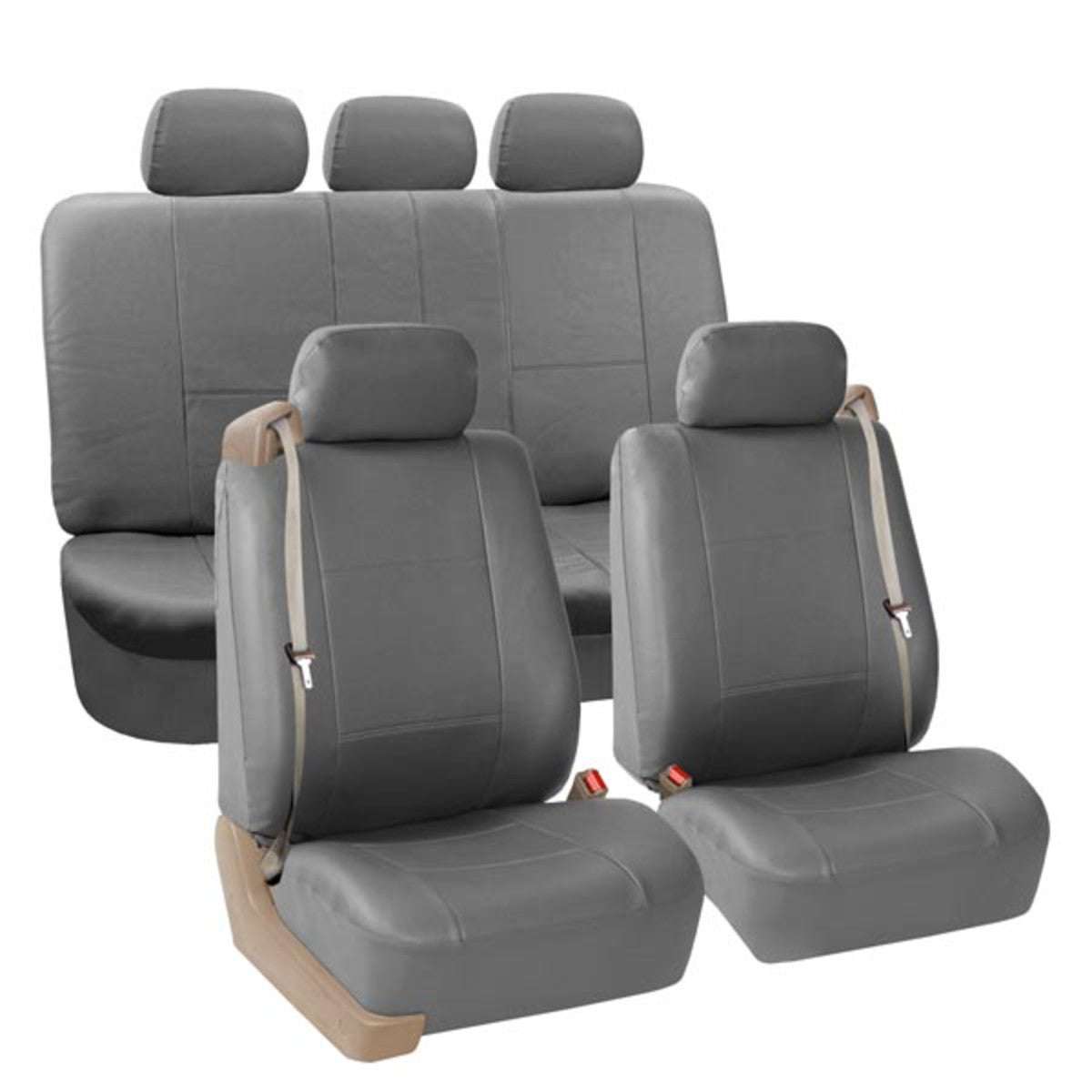 Seat with seatbelt built in top