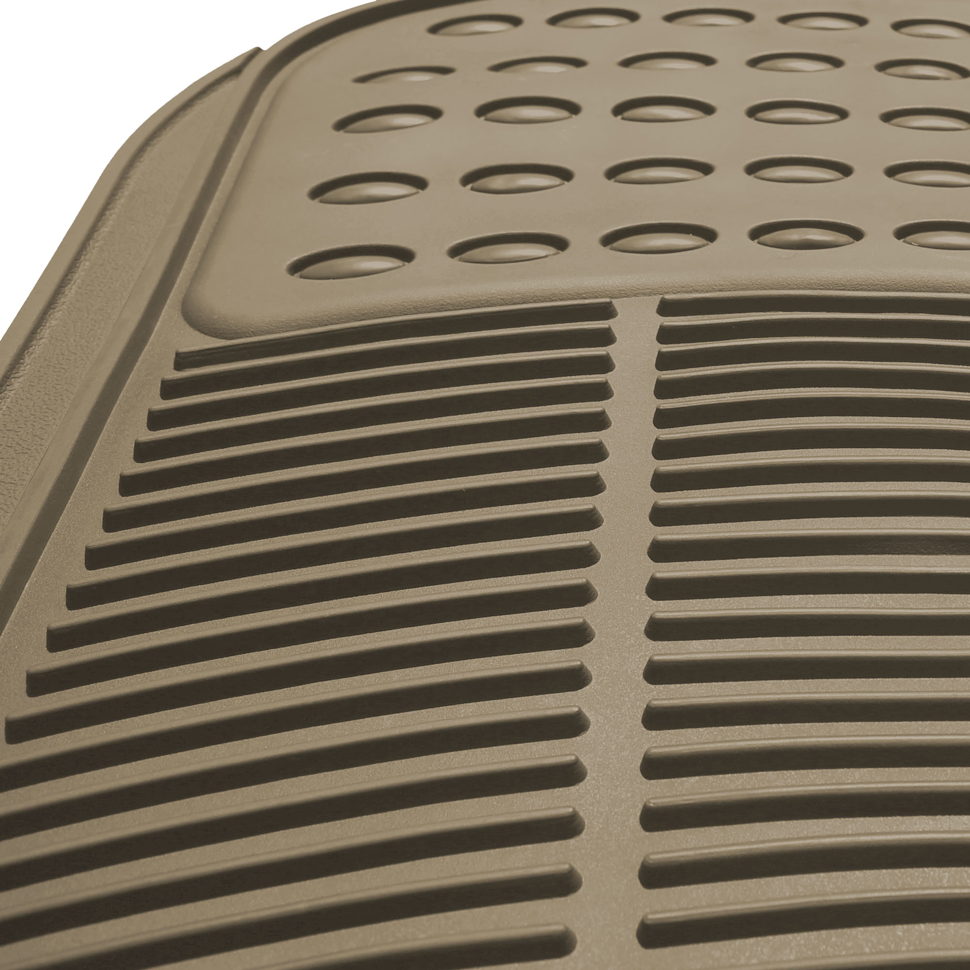 High Quality ClimaProof Trimmable Non-Slip Vinyl Floor Mats - Rear Beige