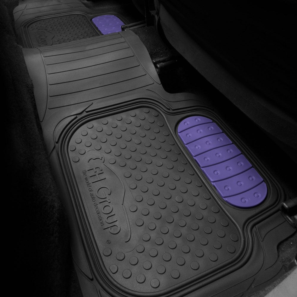 Heavy Duty ClimaProof Trimmable Touchdown Non-Slip Rubber Floor Mats Indigo Blue