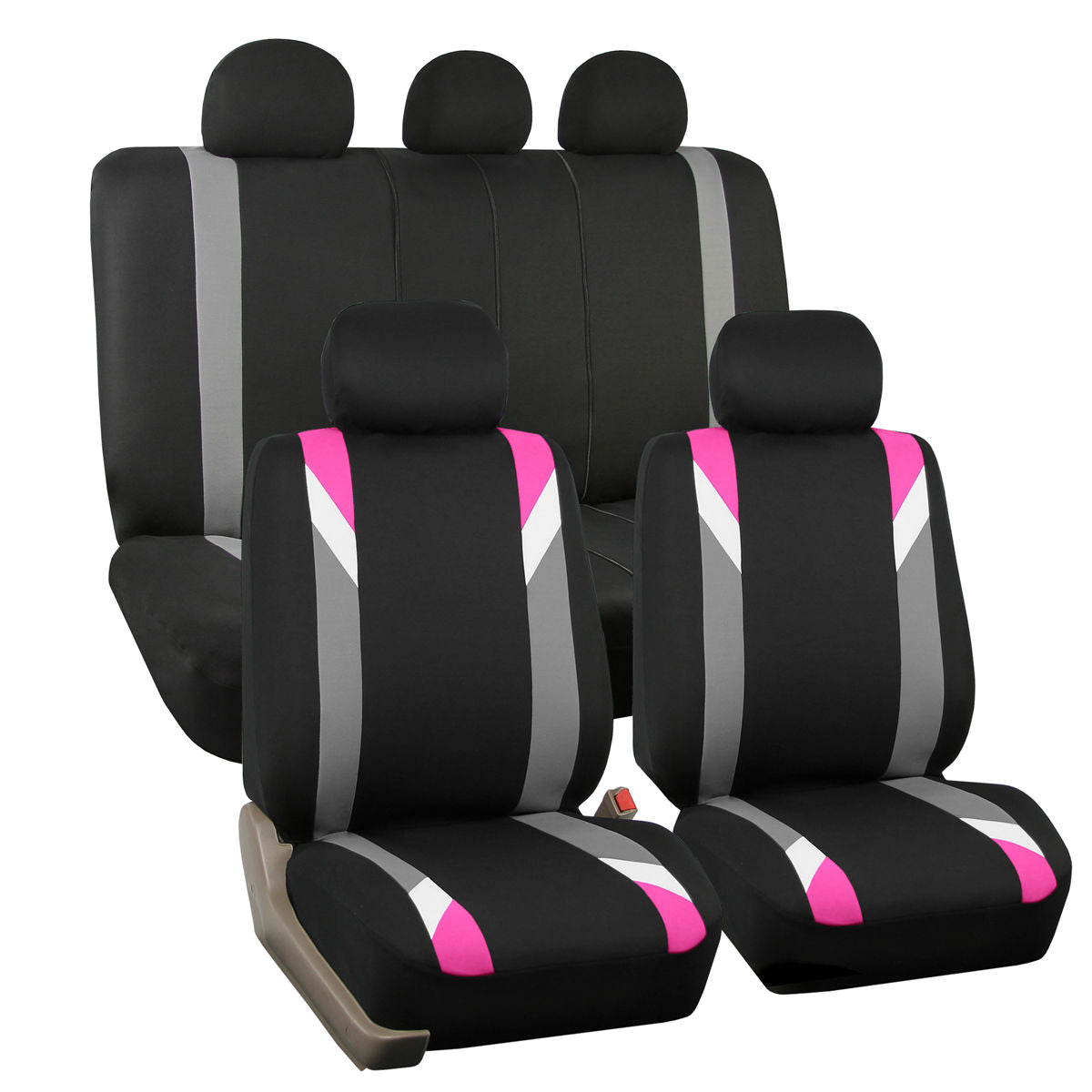 Premium Modernistic Seat Covers - Full Set Pink
