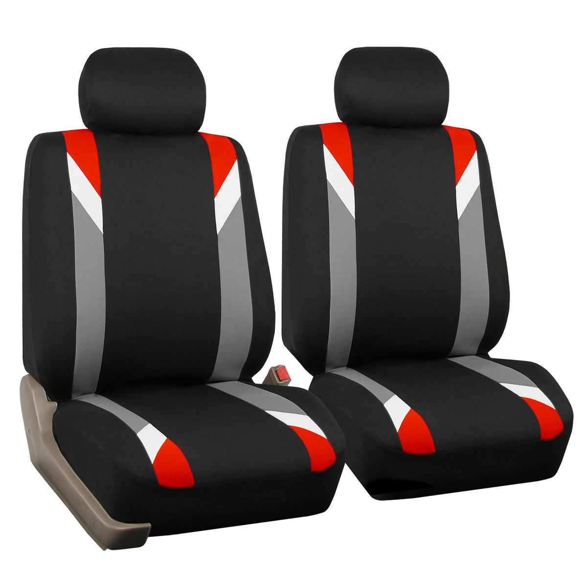 Premium Modernistic Seat Covers - Full Set Red