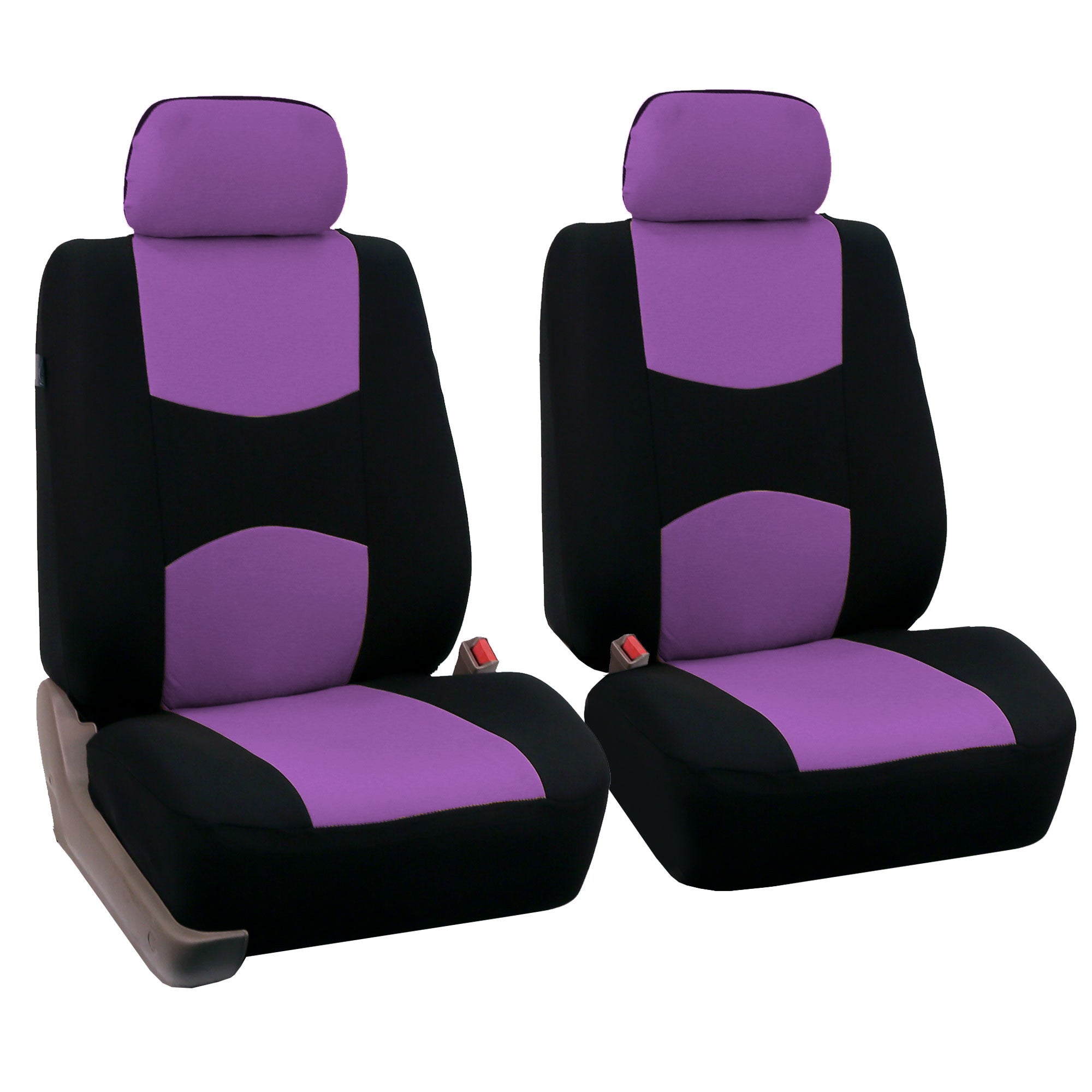 Flat Cloth Seat Covers - Front Set Purple