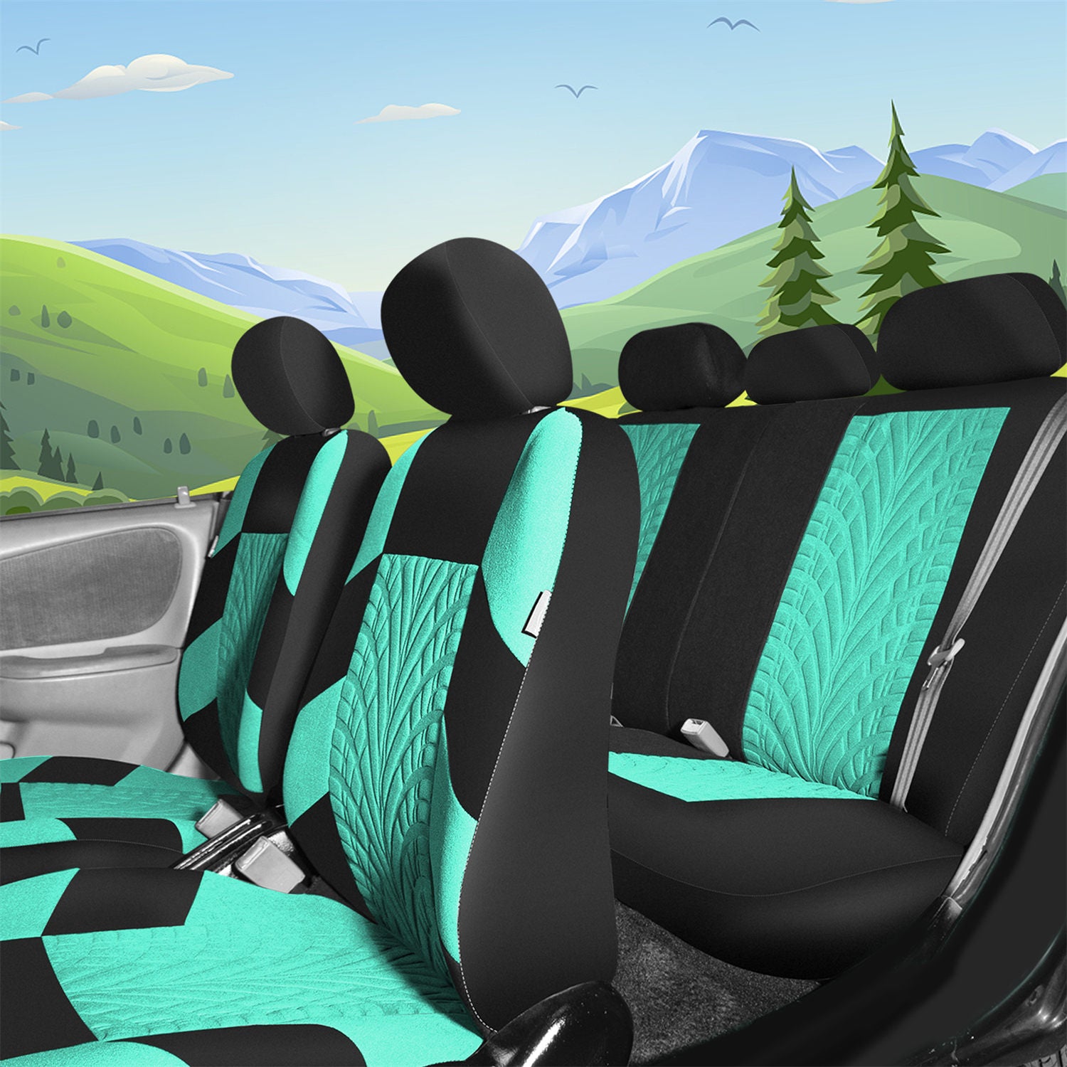 Travel Master Seat Covers - Full Set Mint