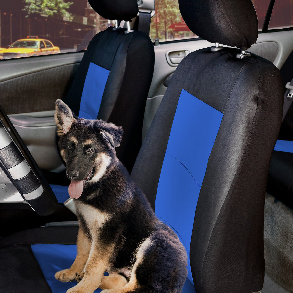 Pet Approved EVA Foam Waterproof Seat Covers - Full Set Blue