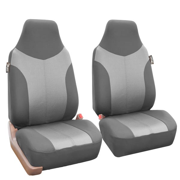 Supreme Twill Seat Covers - Full Set Gray