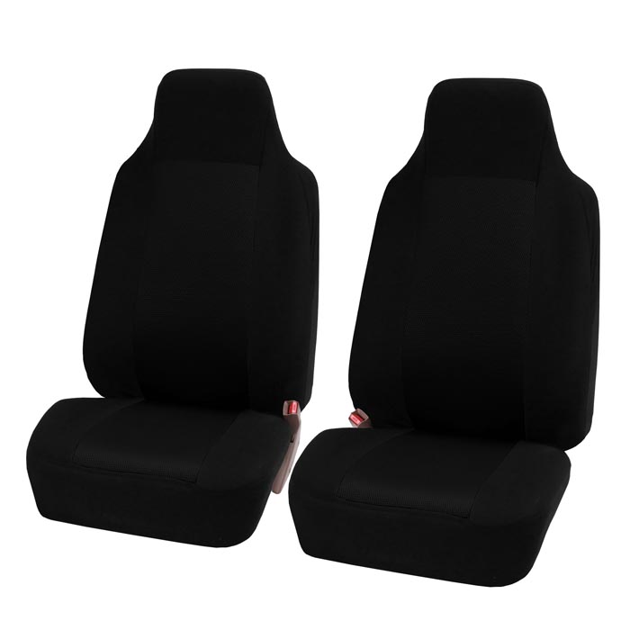 Classic Cloth Seat Covers - Full Set Black