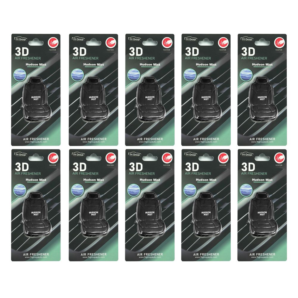 Clip On 3D Air Freshener- 10PK Black