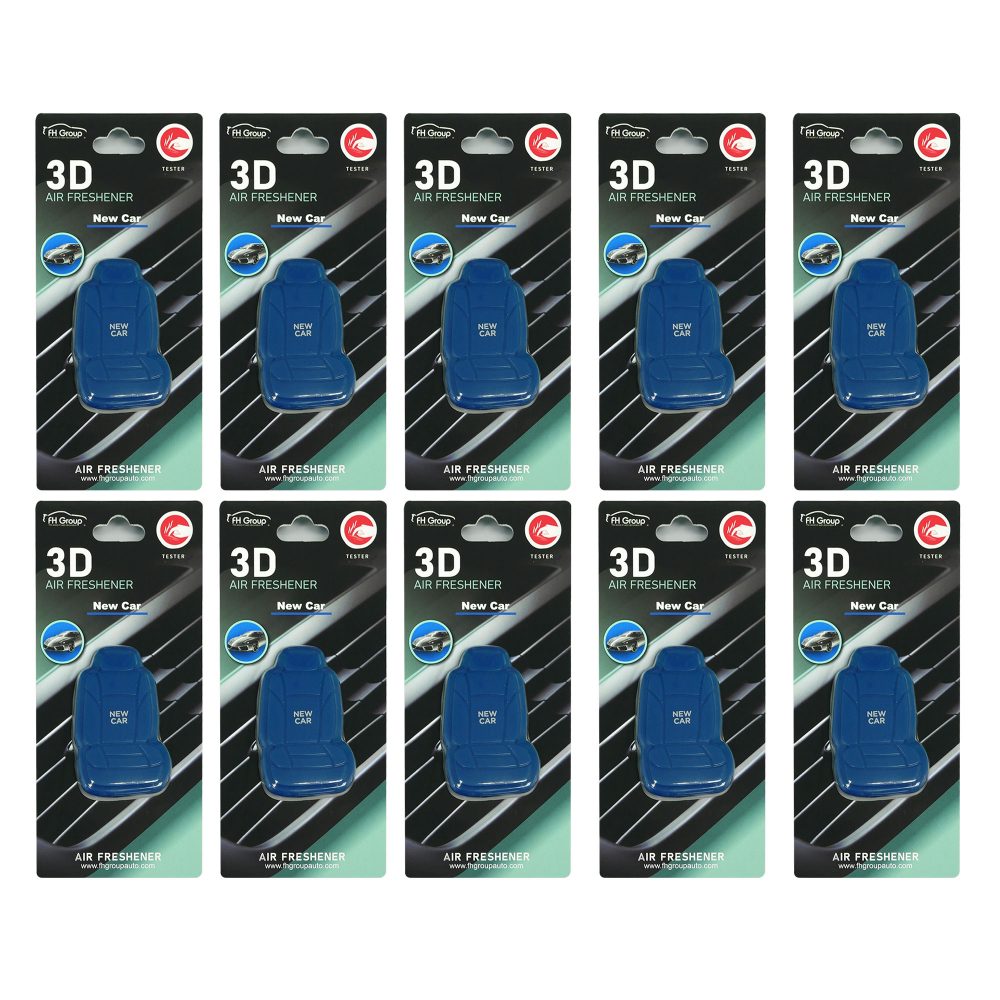 Clip On 3D Air Freshener- 10PK Dark Blue