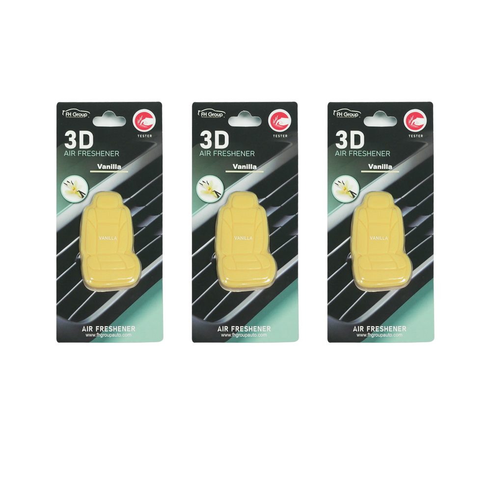 Clip On 3D Air Freshener- 3PK Beige