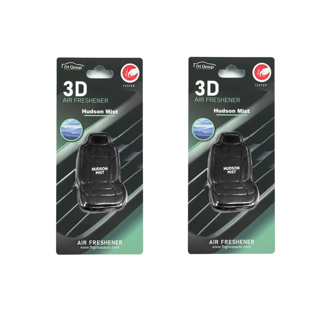 Clip On 3D Air Freshener- 2PK Black