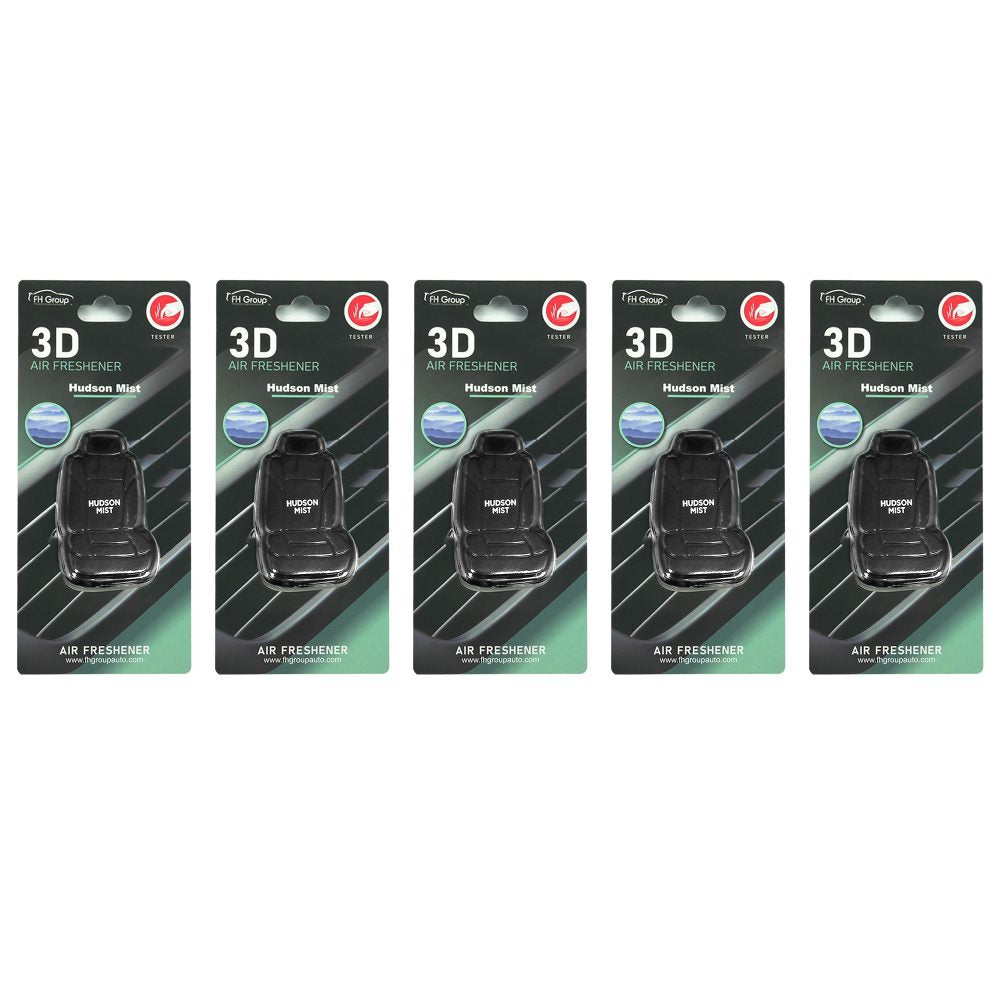 Clip On 3D Air Freshener - 5PK Black