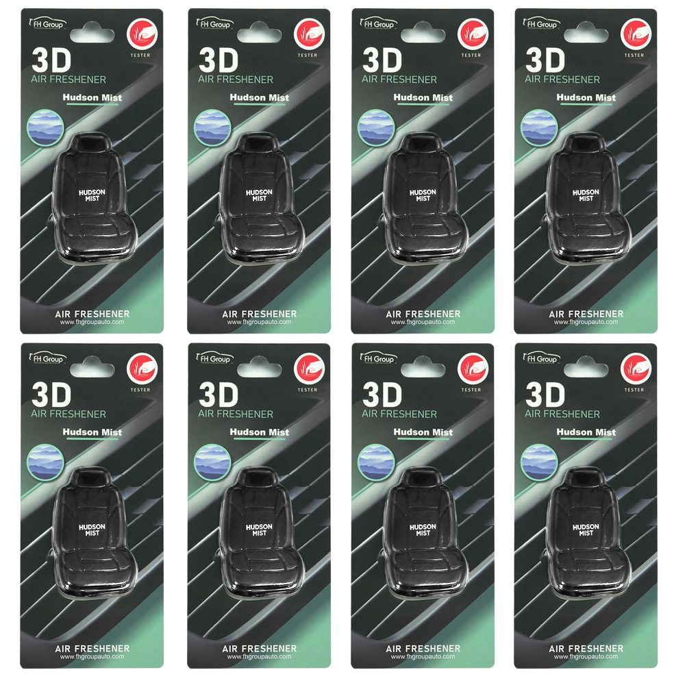 Clip On 3D Air Freshener - 8PK Black