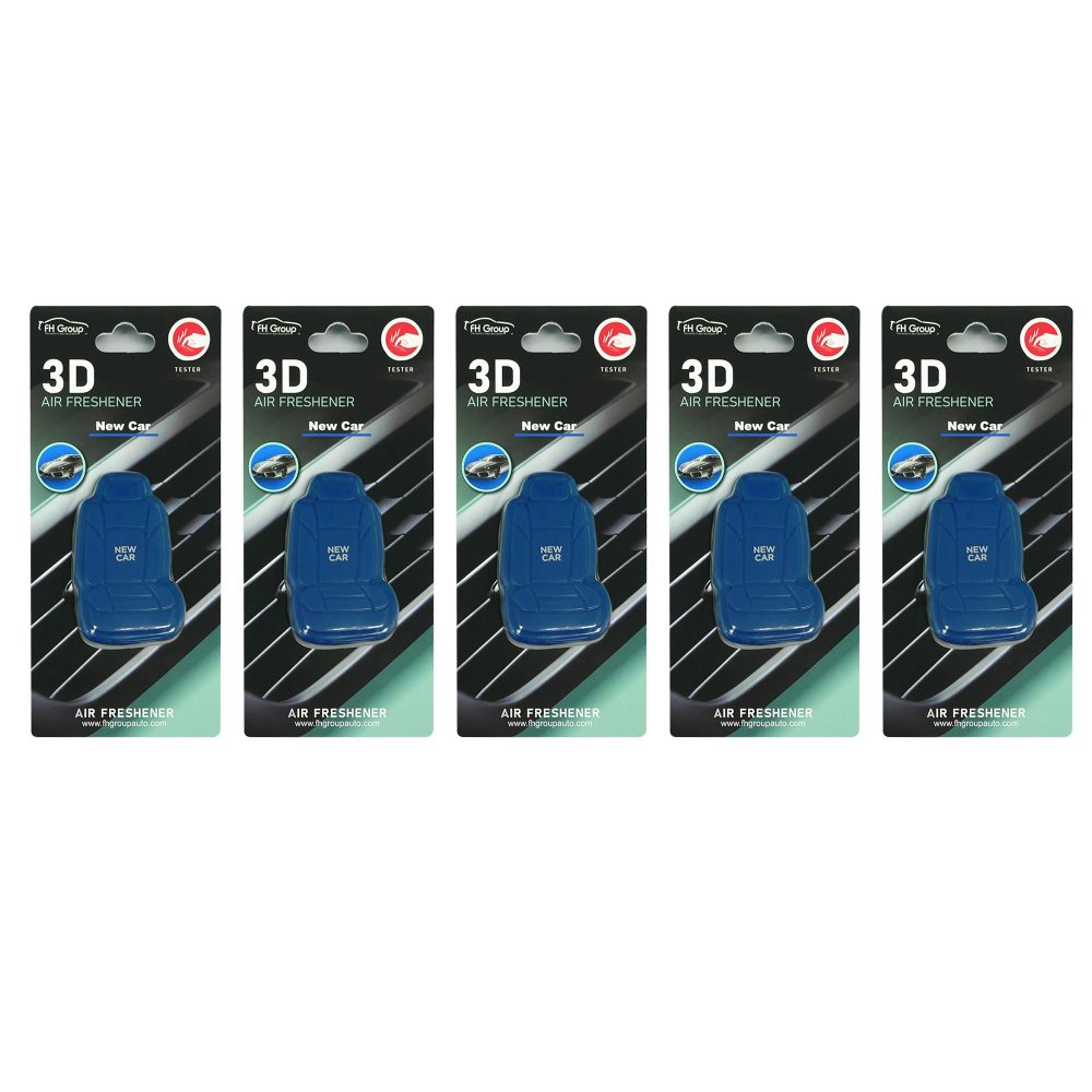 Clip On 3D Air Freshener - 5PK Dark Blue