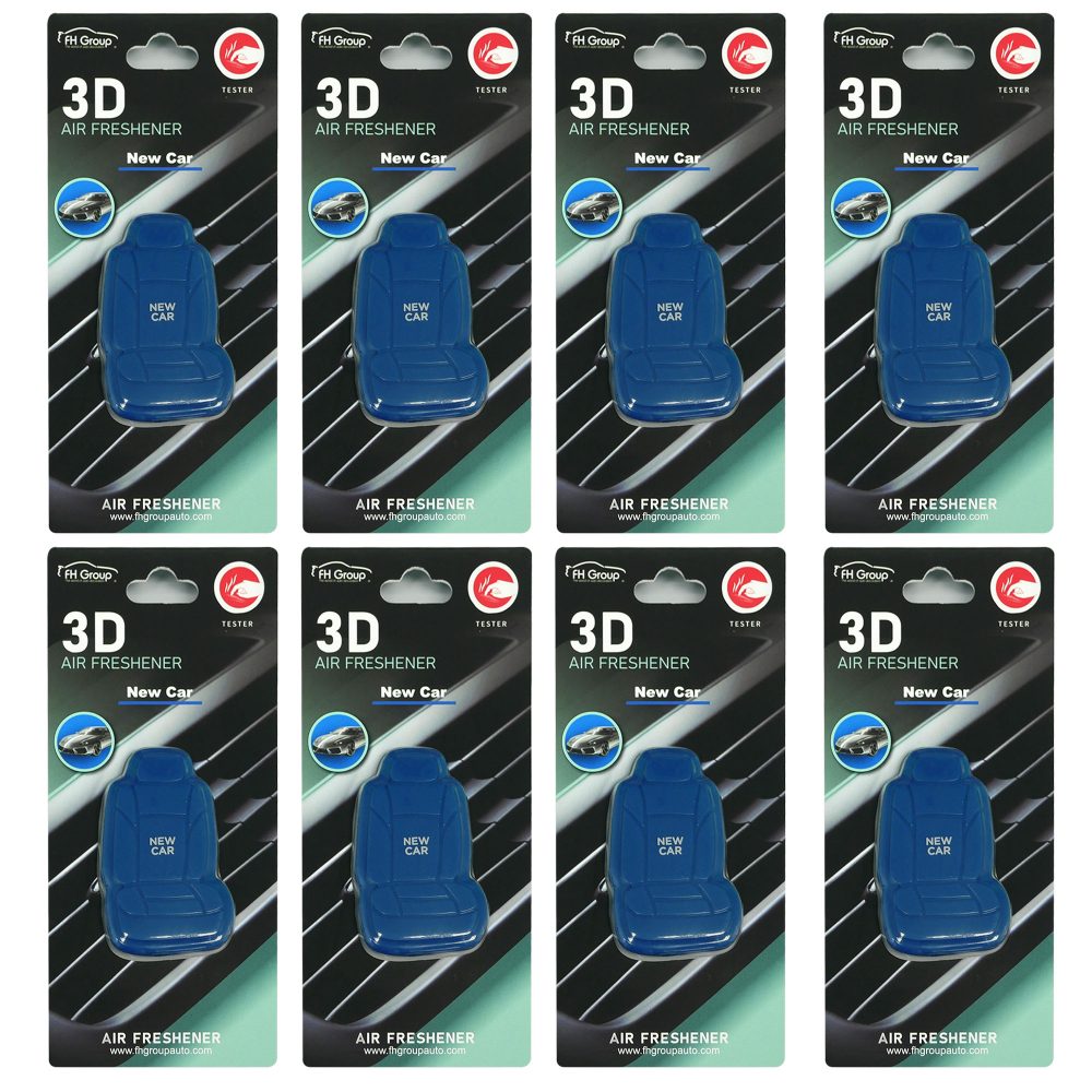 Clip On 3D Air Freshener - 8PK Dark Blue