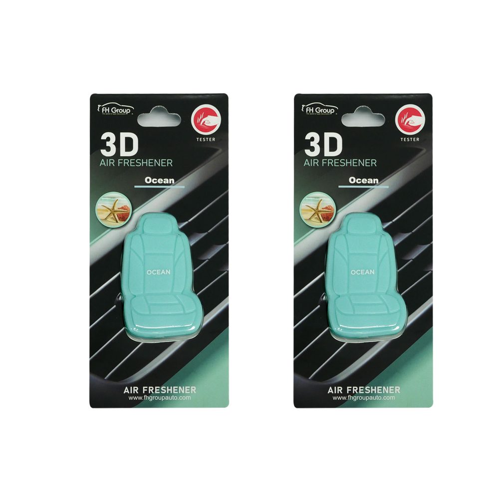 Clip On 3D Air Freshener- 2PK Light Blue