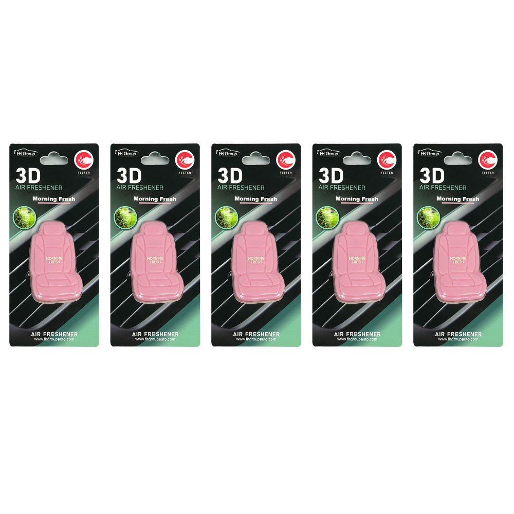 Clip On 3D Air Freshener - 5PK Pink
