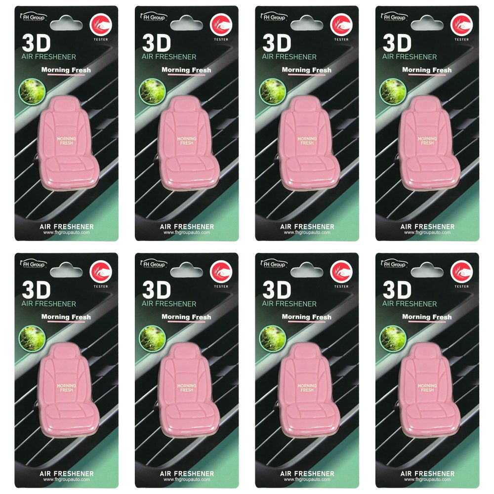Clip On 3D Air Freshener - 8PK Pink