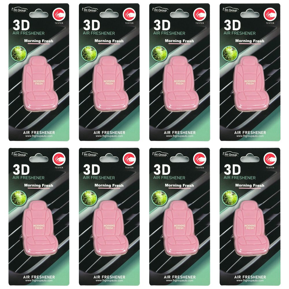 Clip On 3D Air Freshener - 8PK Pink