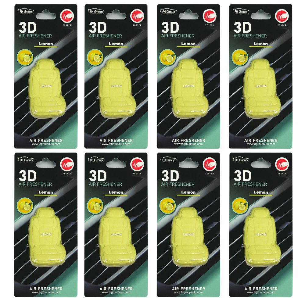 Clip On 3D Air Freshener - 8PK Yellow