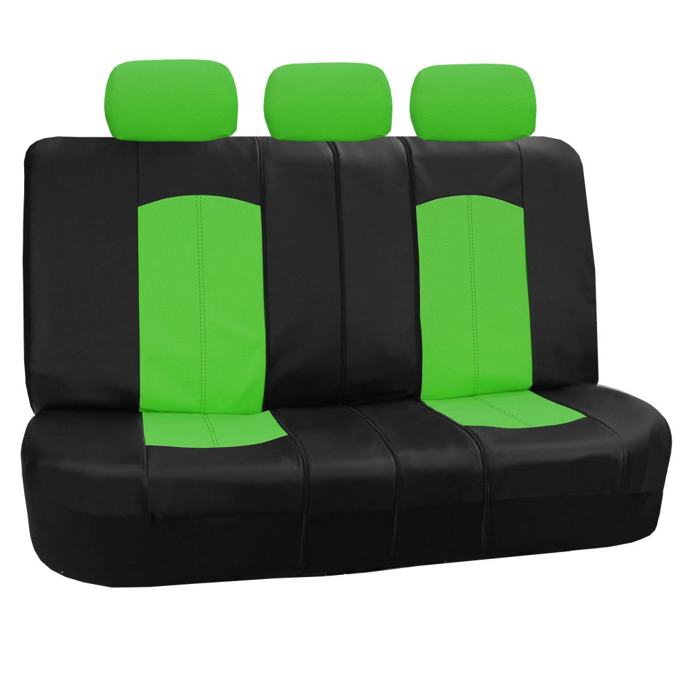 Highest Grade Faux Leather Seat Covers - Rear Green