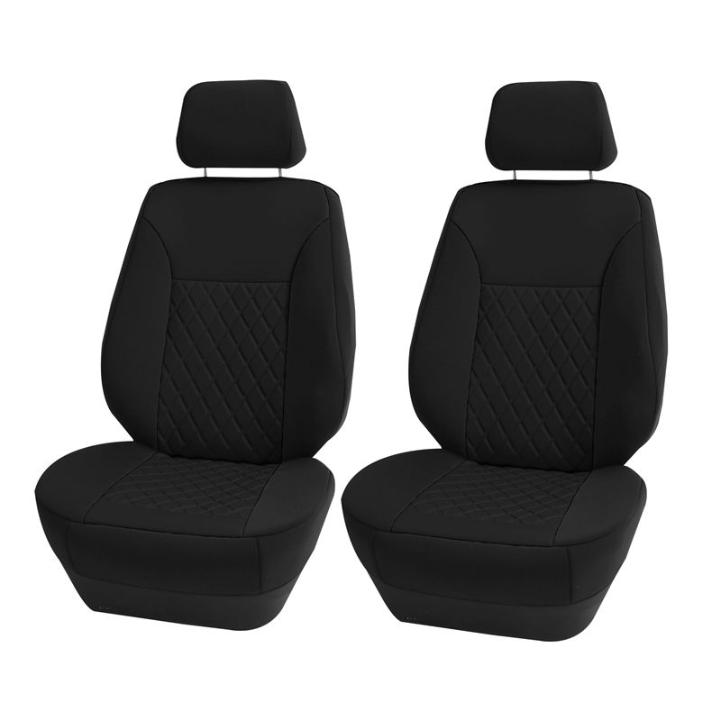Ultraflex Neoprene Diamond Patterned Seat Covers - Front Set Black