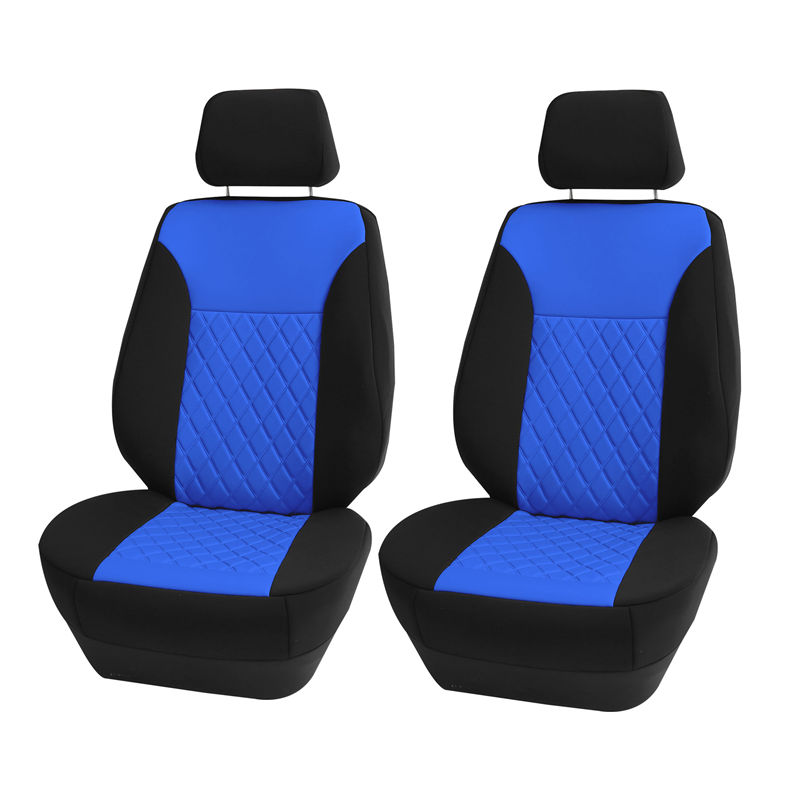 Ultraflex Neoprene Diamond Patterned Seat Covers - Front Set Blue