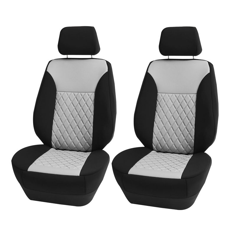 Ultraflex Neoprene Diamond Patterned Seat Covers - Front Set Gray