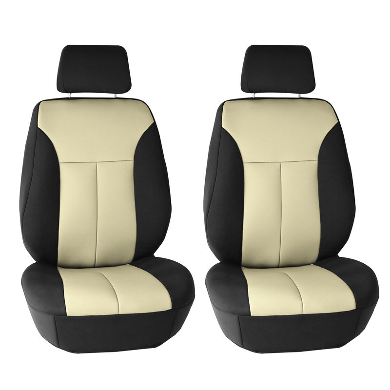 Ultraflex Neoprene Seat Covers - Front Set Beige / Black
