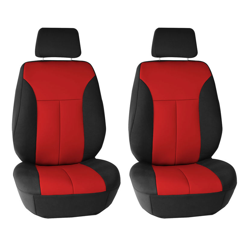 Ultraflex Neoprene Seat Covers - Front Set Red Black