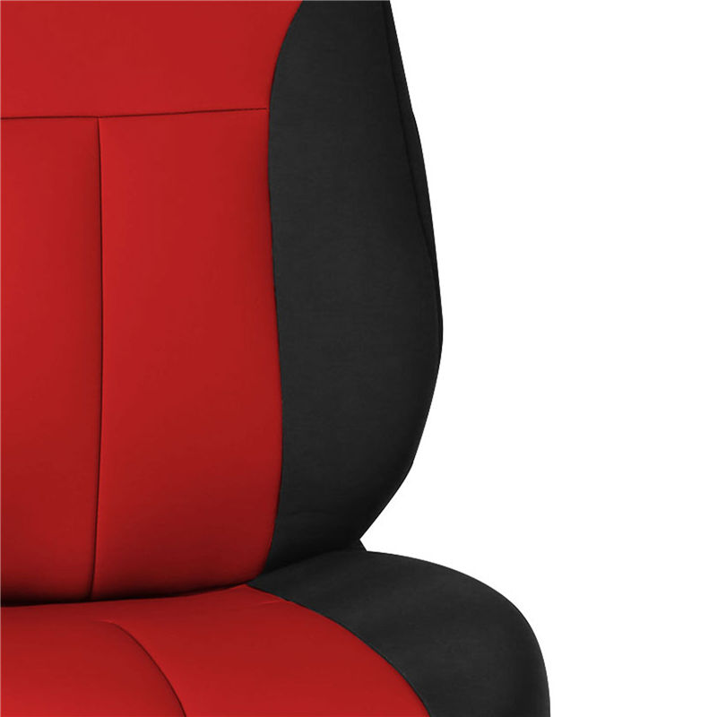 Ultraflex Neoprene Seat Covers - Front Set Red Black