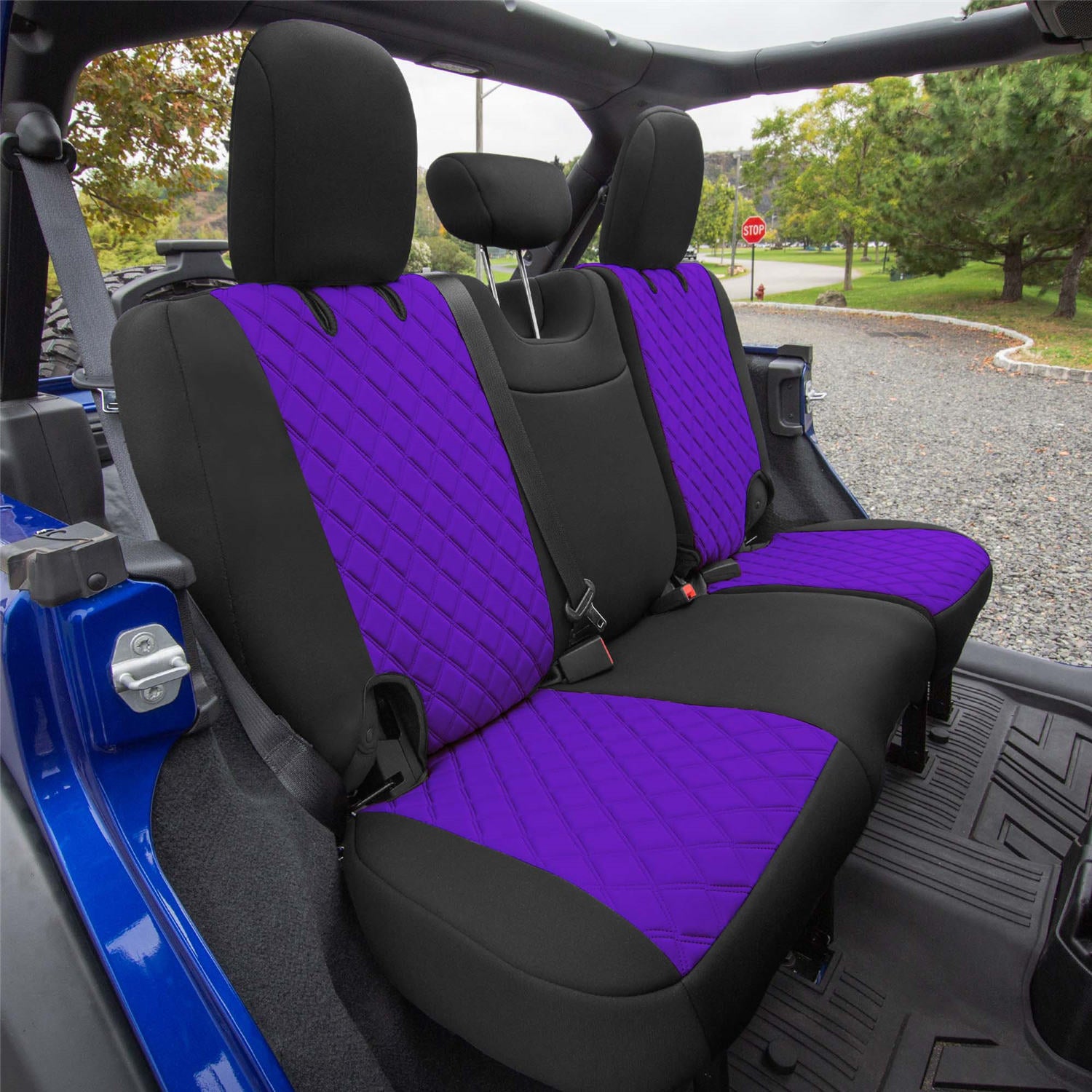 Purple seat covers 2024 for jeep wrangler