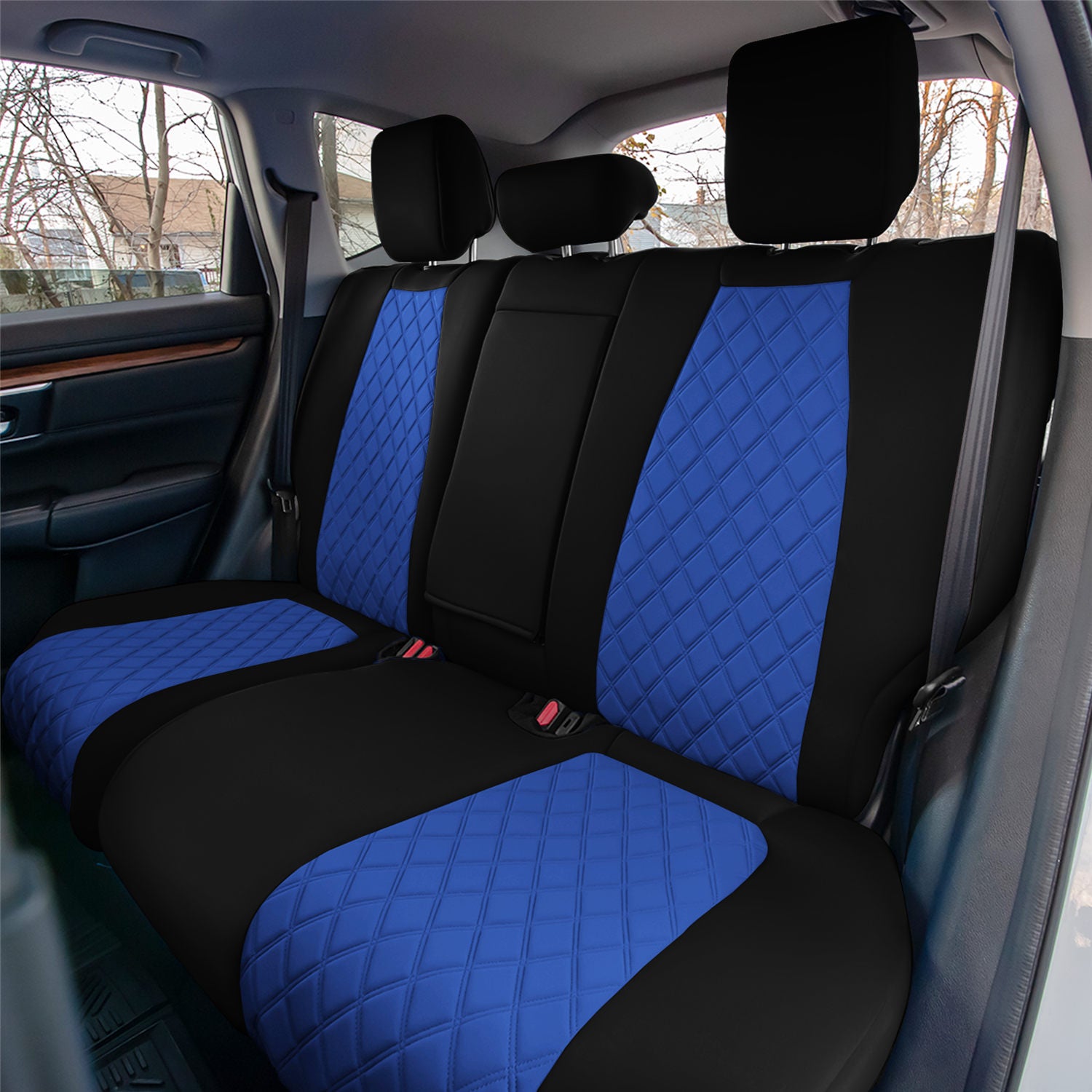 Honda CR-V 2017-2022 - Rear Row Set Seat Covers -  Blue Ultraflex Neoprene