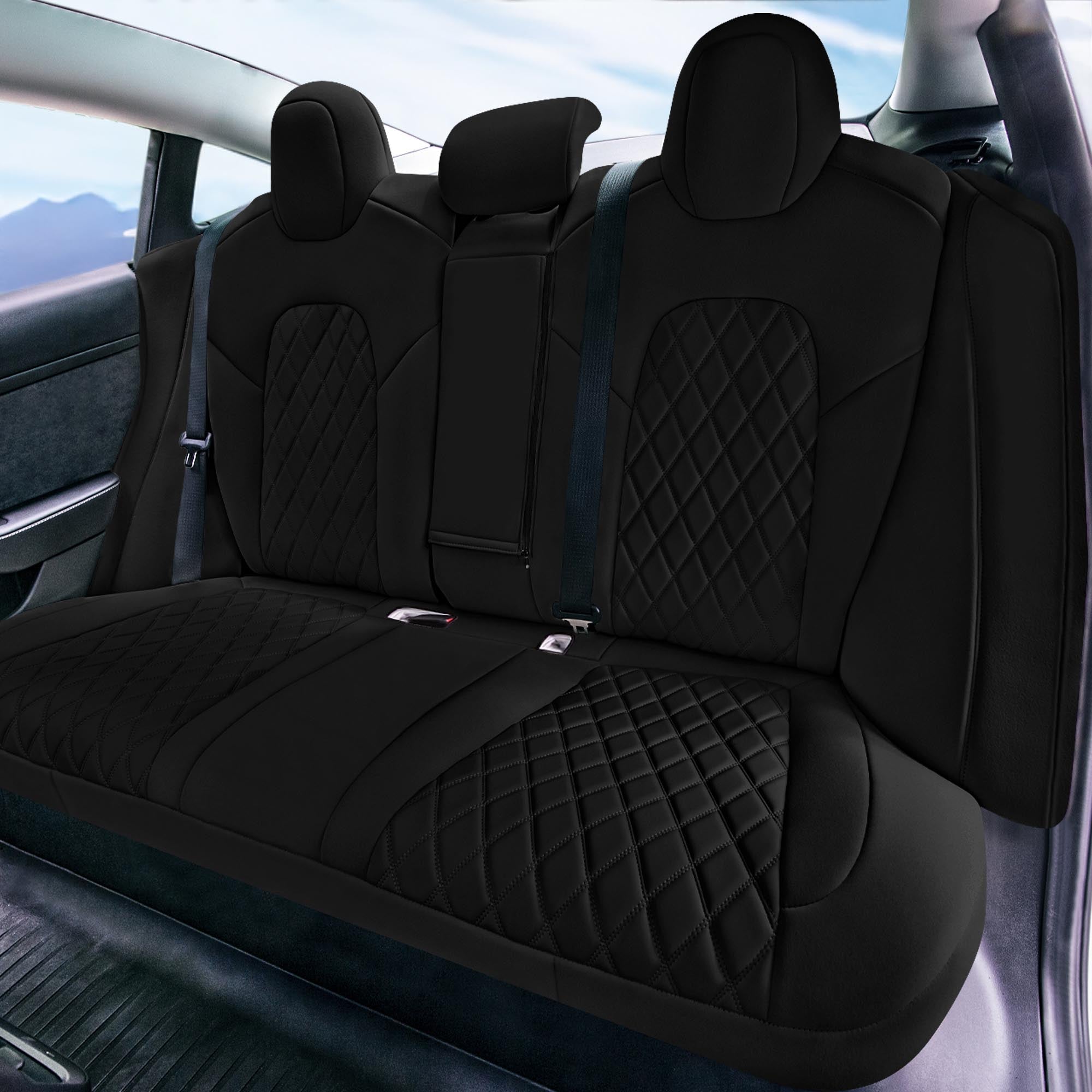 Tesla Model 3 2017 - 2023 - Rear Set - Black Ultraflex Neoprene