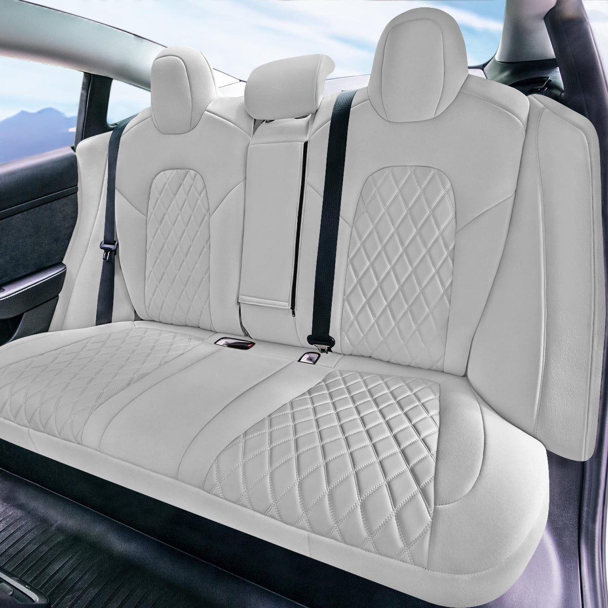 Tesla Model 3 2017 - 2024 - Rear Set - Gray Neoprene