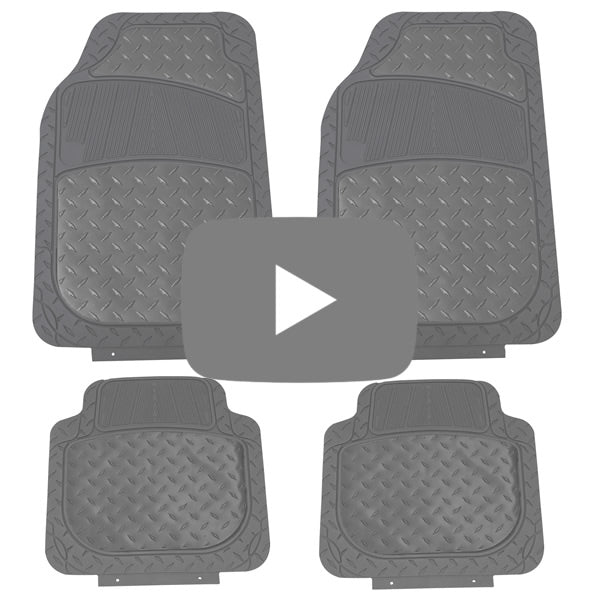 FH Group Red Trimmable Liners Monster Eye Car Floor Mats
