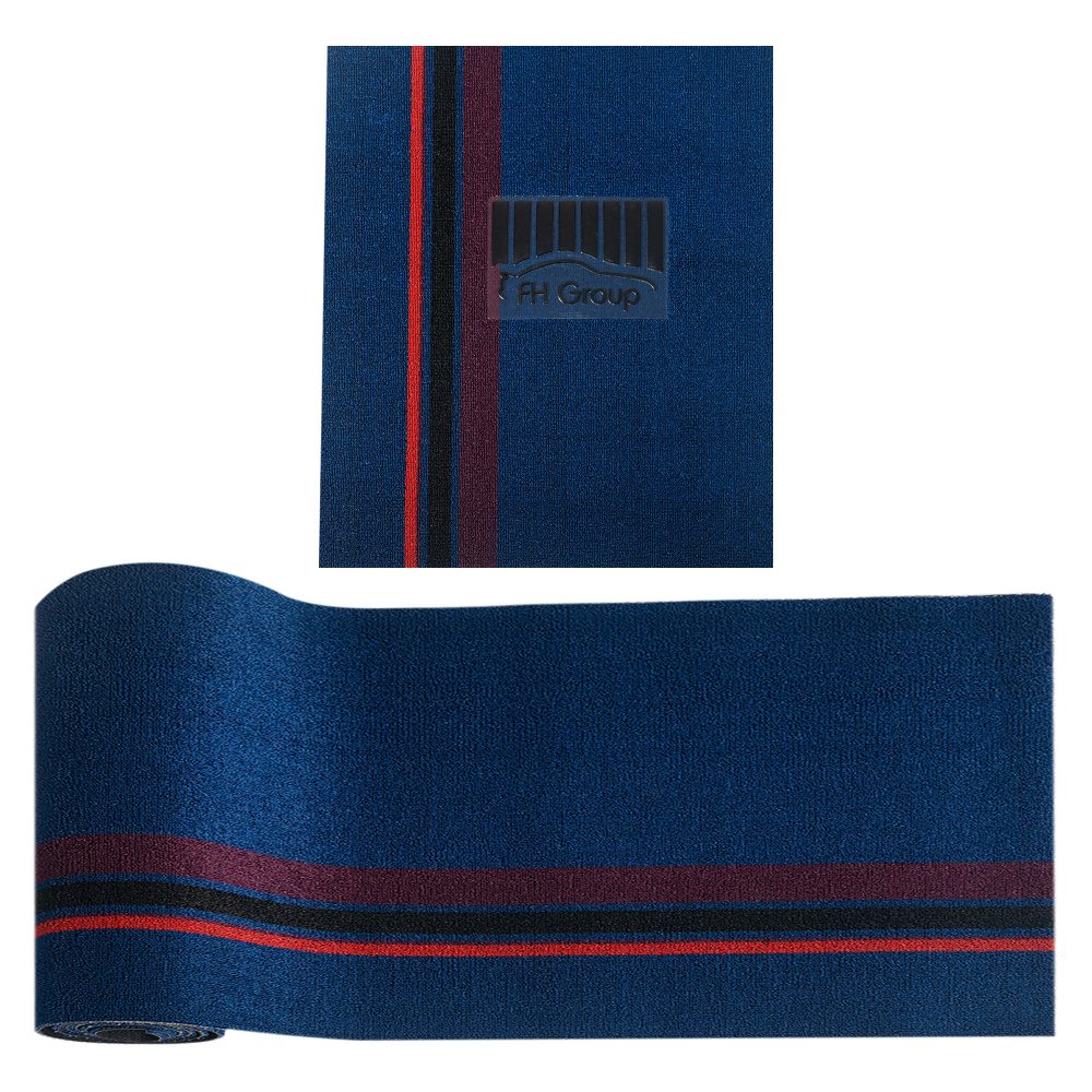DIY Ultra Waterproof Trimmable Non-Slip Vinyl Floor Mats Striped Blue