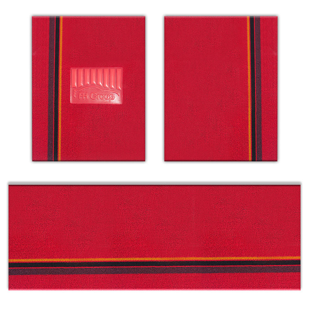 DIY Ultra Waterproof Trimmable Non-Slip Vinyl Floor Mats Striped Red