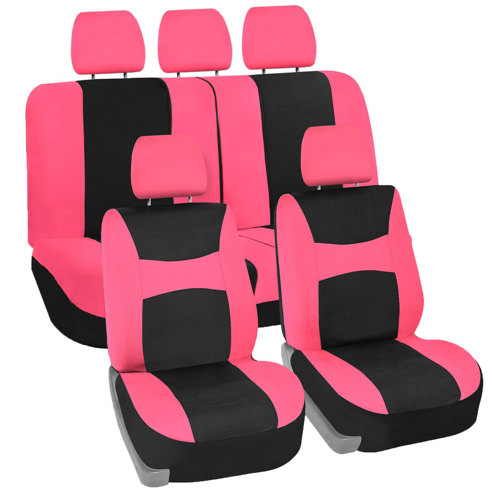 Light & Breezy Flat Cloth Seat Covers - Full Set Pink