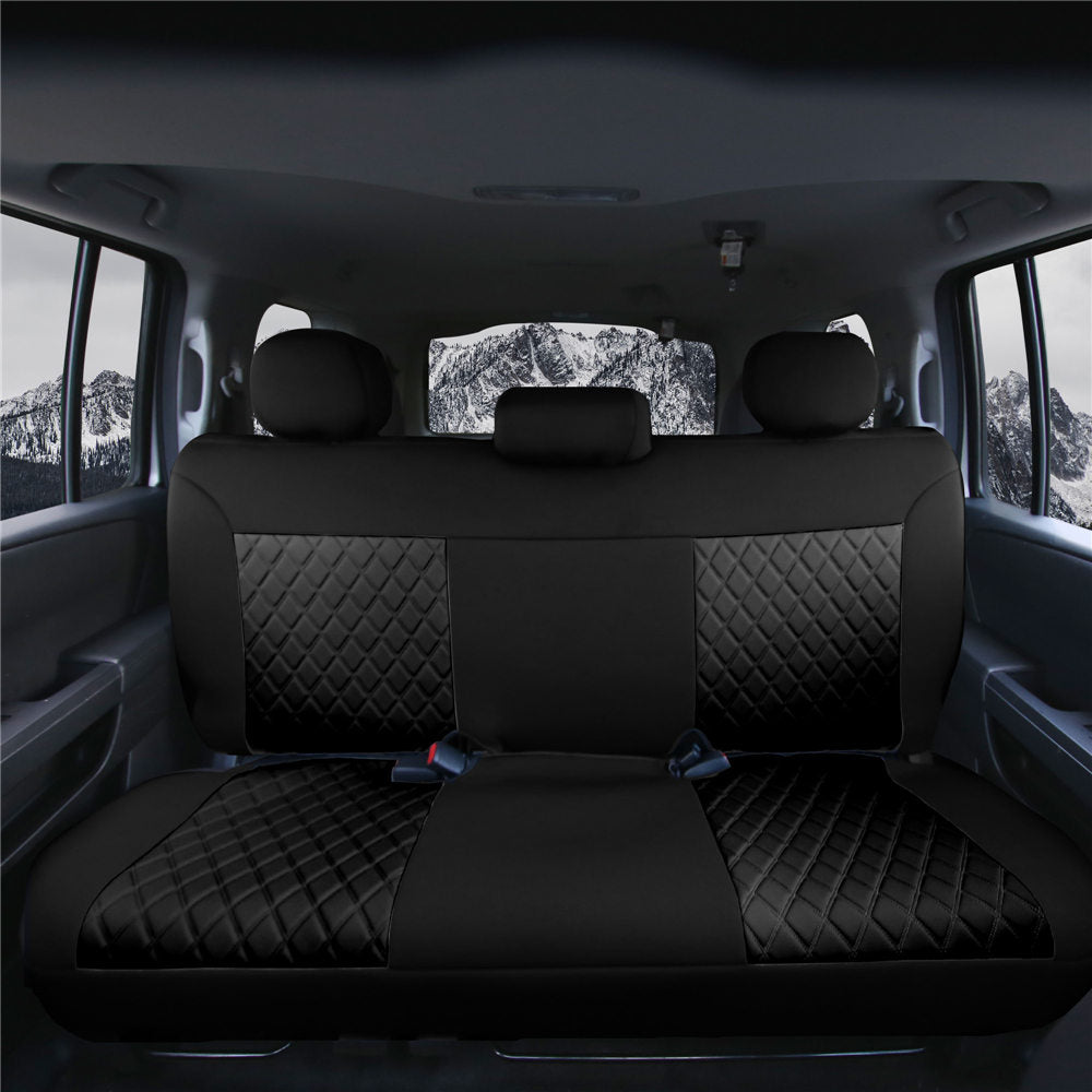 Neosupreme Deluxe Car Seat Cushions for SUV - Rear Black