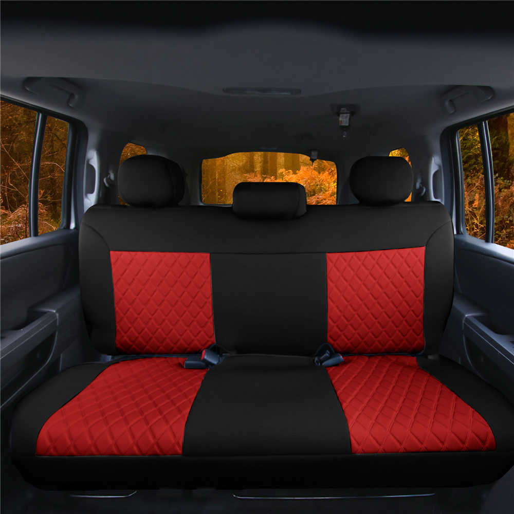 Neosupreme Deluxe Car Seat Cushions for SUV - Rear Red
